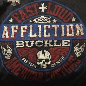 Affliction Buckle Mens Tee NWOT